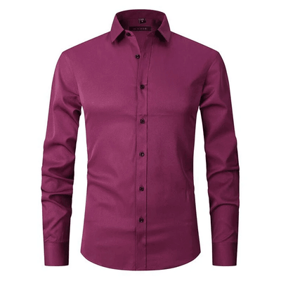Benjamin | Ademend hoogelastisch antirimpel shirt