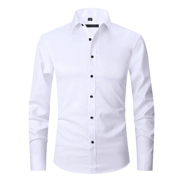 Benjamin | Ademend hoogelastisch antirimpel shirt