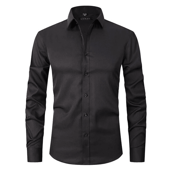 Benjamin | Ademend hoogelastisch antirimpel shirt