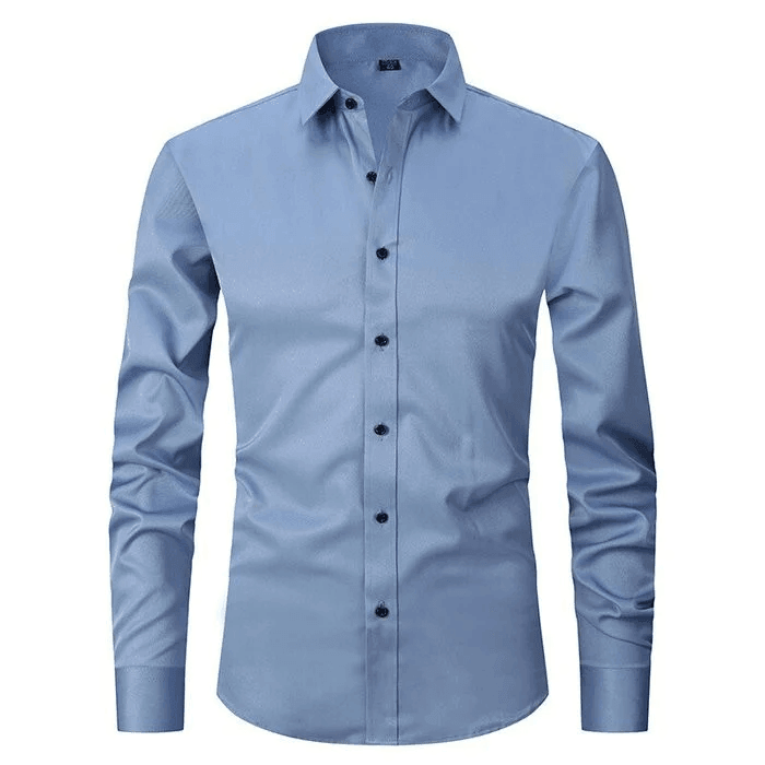 Benjamin | Ademend hoogelastisch antirimpel shirt