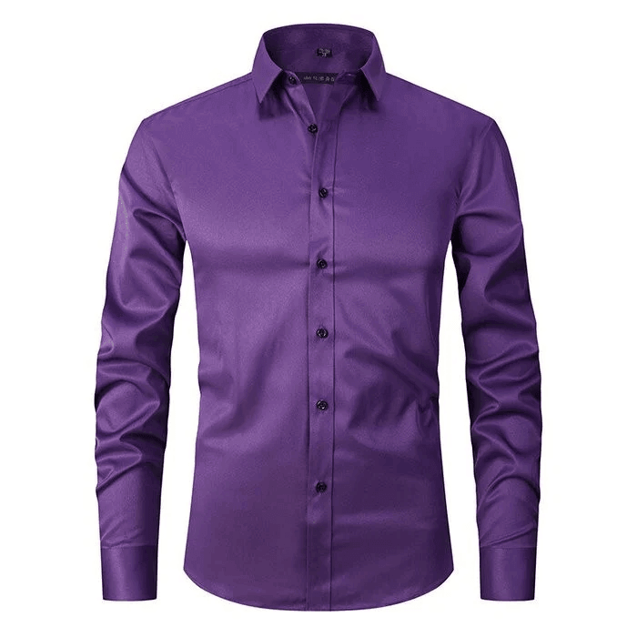 Benjamin | Ademend hoogelastisch antirimpel shirt