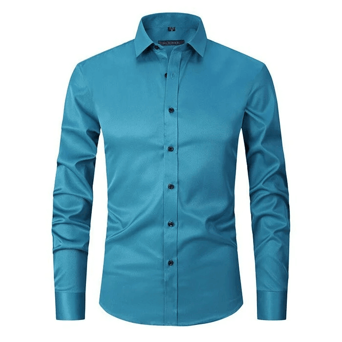 Benjamin | Ademend hoogelastisch antirimpel shirt