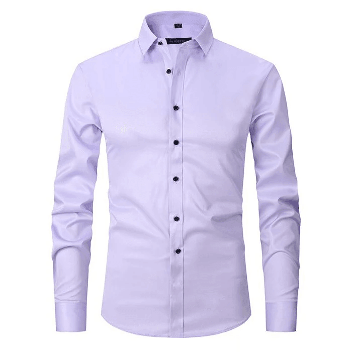 Benjamin | Ademend hoogelastisch antirimpel shirt