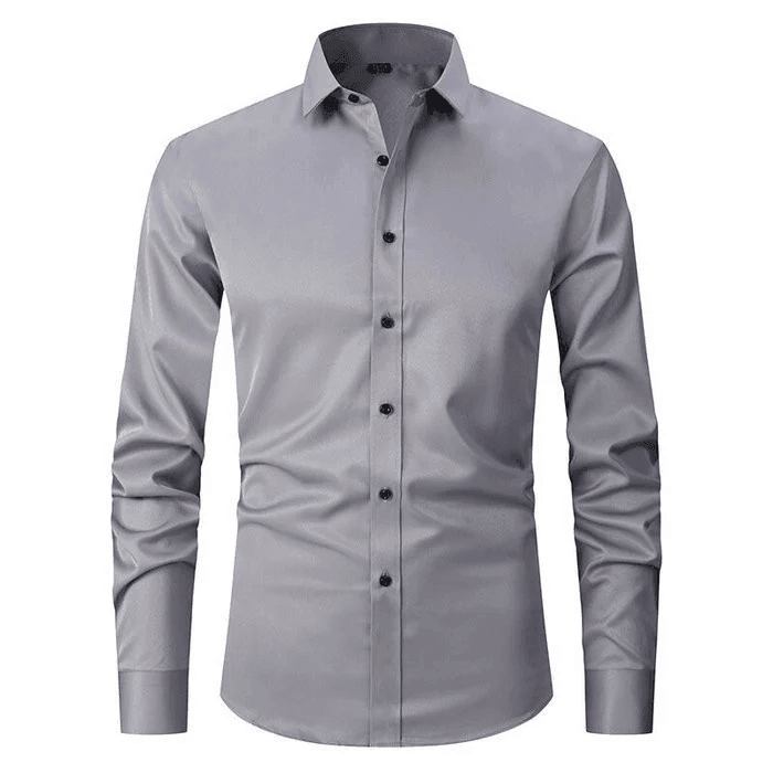 Benjamin | Ademend hoogelastisch antirimpel shirt