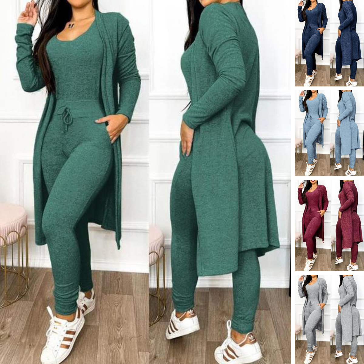 Aubree | skinny jumpsuit en jasje