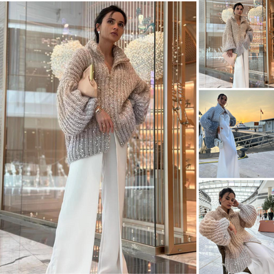 Selina | Elegante glitter vest