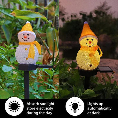 Ledsen | Zonne-energie Sneeuwpop Lamp (1+1 GRATIS)