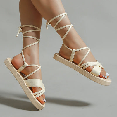 Nova | Comfortabele Zachte Zolen Platte Sandalen