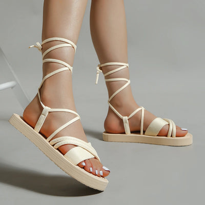 Nova | Comfortabele Zachte Zolen Platte Sandalen