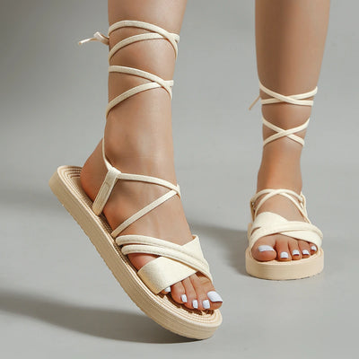 Nova | Comfortabele Zachte Zolen Platte Sandalen