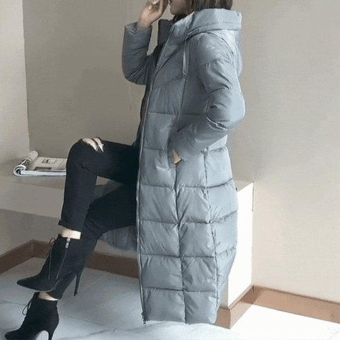 LEONA | Lange winterjas voor dames