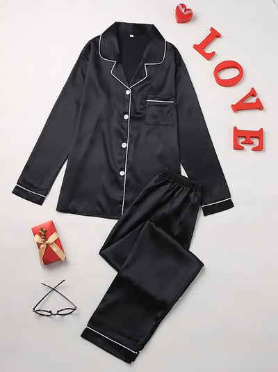Luxe Satijnen Pyjama Set | Dames Pyjama-4