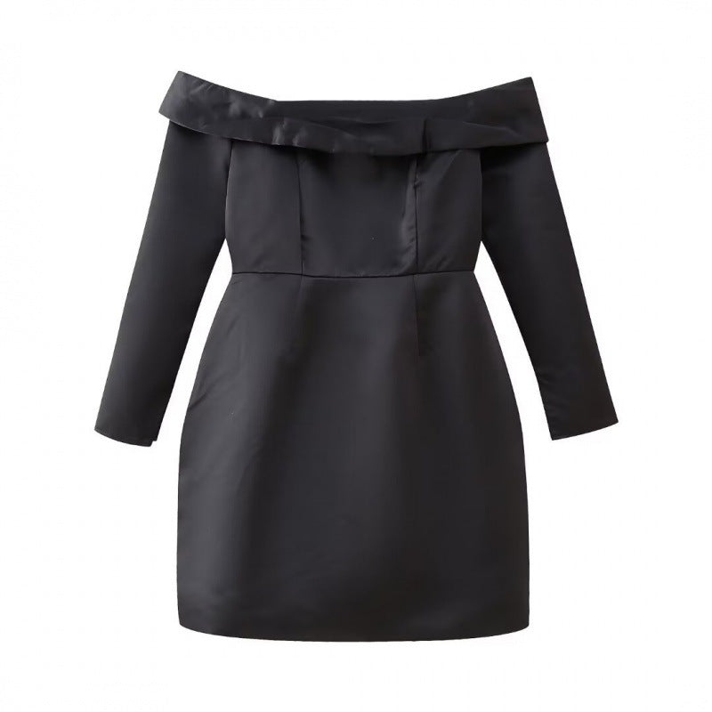 Eline | Zwarte Mini Jurk – Elegant, Flatterend & Perfect voor Feestjes 3