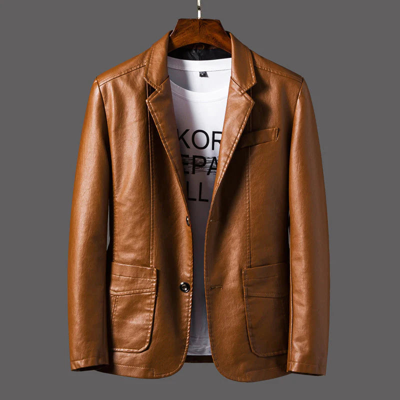 Jorn | Leren herenjas