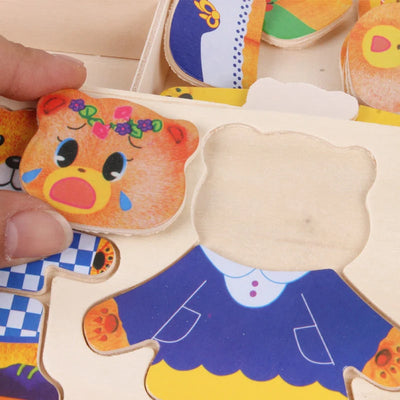 Woods | Houten beren puzzel