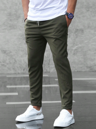 Variant image for Zwarte Heren Broek - Comfortabel Stretchmateriaal, Tijdloos Ontwerp-6