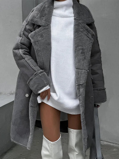 Irene | Elegante sherpa jas