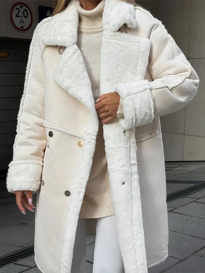 Irene | Elegante sherpa jas