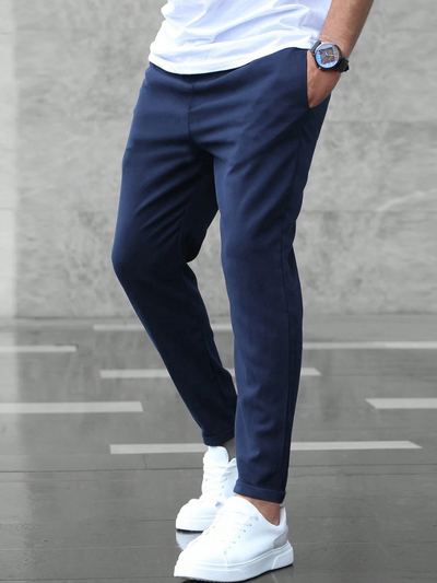 Variant image for Zwarte Heren Broek - Comfortabel Stretchmateriaal, Tijdloos Ontwerp-21