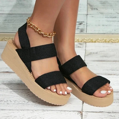 Eloise | Lichtgewicht Sandalen met sleehak