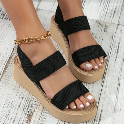 Eloise | Lichtgewicht Sandalen met sleehak