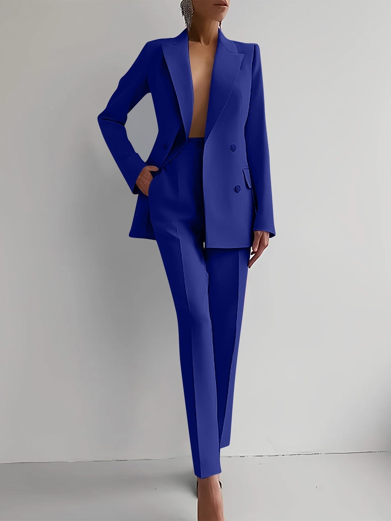 Variant image for Liza | Dames Pak 2 Delig met Blazer en Taps Toelopende Broek-21