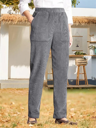 Isley | Effen geribde broek voor dames