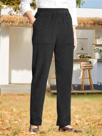 Isley | Effen geribde broek voor dames