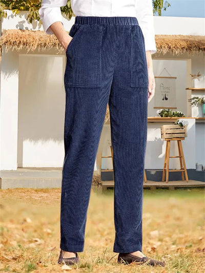 Isley | Effen geribde broek voor dames