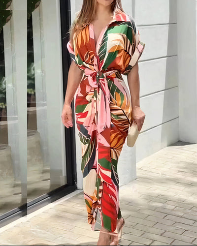 Dayna | Jurk met kunstprint