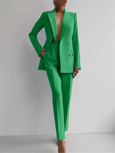 Variant image for Liza | Dames Pak 2 Delig met Blazer en Taps Toelopende Broek-31