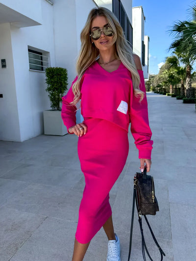 Olivia | Sweatshirt en comfortjurk