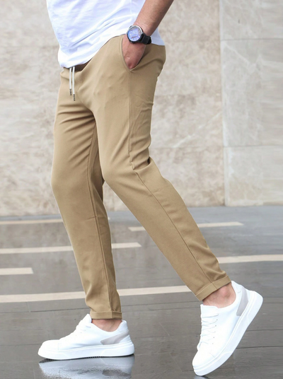 Zwarte Heren Broek - Comfortabel Stretchmateriaal, Tijdloos Ontwerp-5