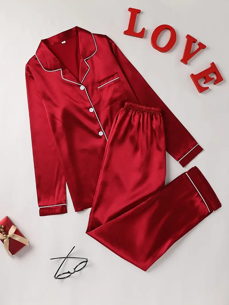 Luxe Satijnen Pyjama Set | Dames Pyjama-1