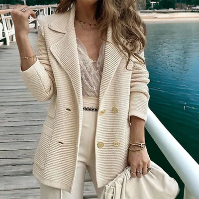 Layla | Effen vest met lange mouwen