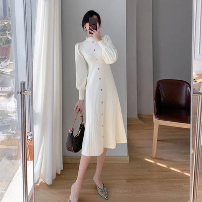 Anika | Gebreide maxi jurk