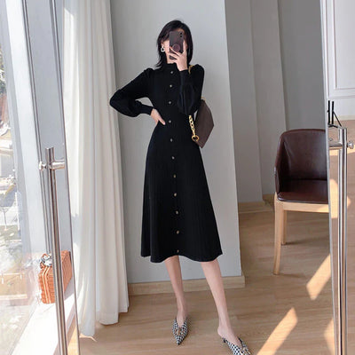 Anika | Gebreide maxi jurk