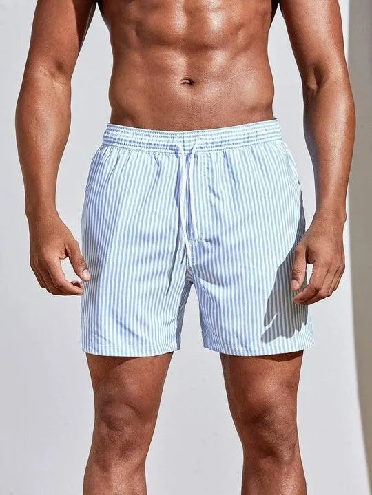 Gestreepte Zwembroek Heren | Sneldrogende Badkleding 2