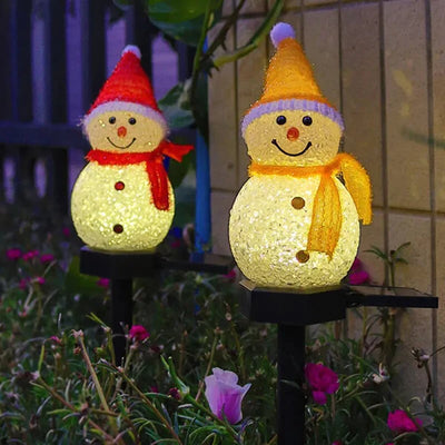 Ledsen | Zonne-energie Sneeuwpop Lamp (1+1 GRATIS)