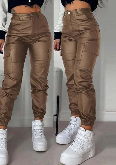 Y2K | Leren Cargo Broek