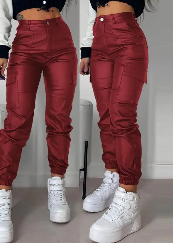 Y2K | Leren Cargo Broek