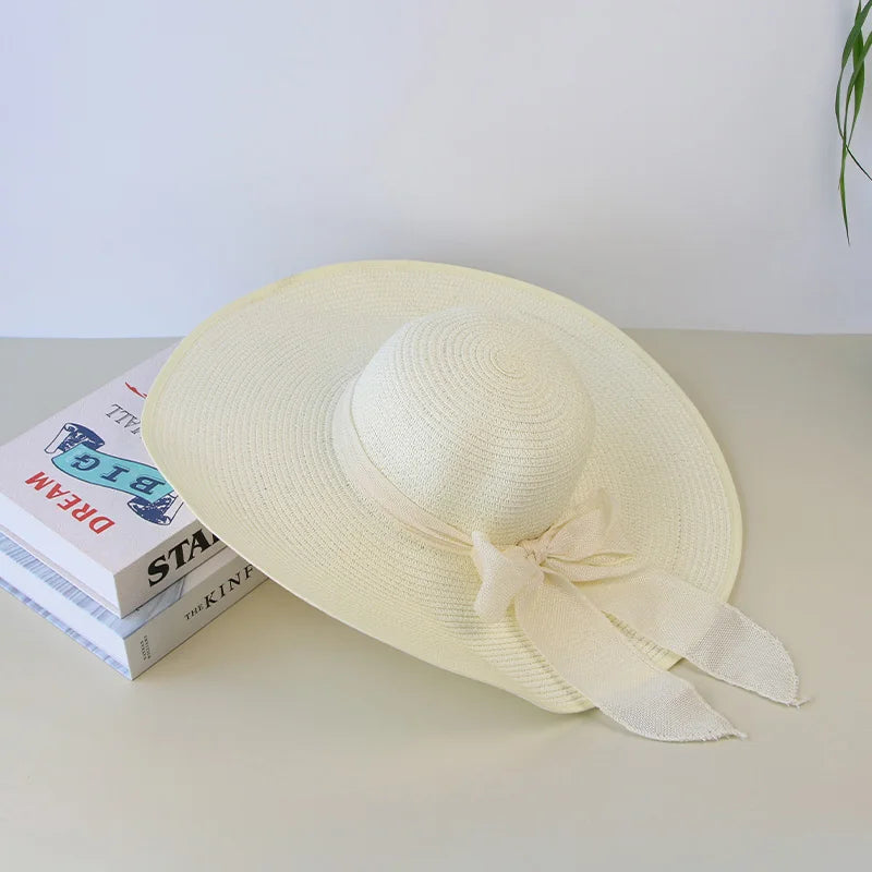 Variant image for Zomer Strohoed Dames | Floppy Panama Hoed met Elegante Bowknot-4