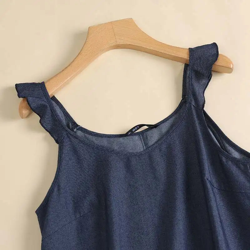 Amalia | Denim stijl zonnejurk