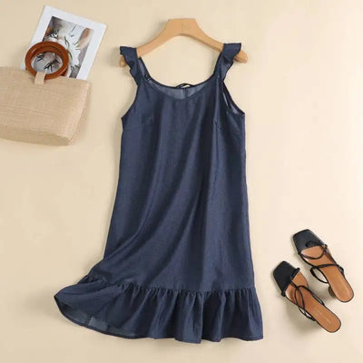 Amalia | Denim stijl zonnejurk