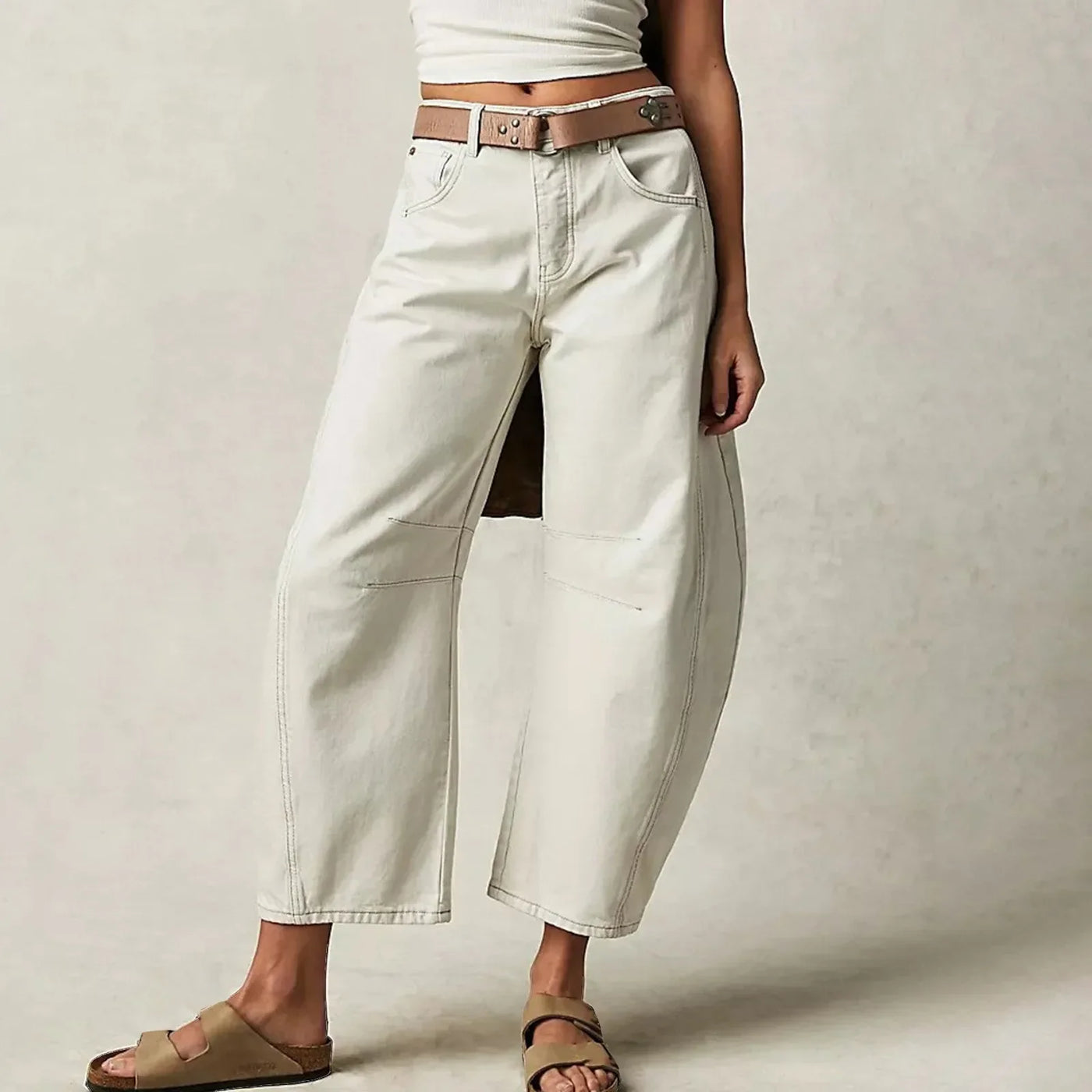 Laura | Broek met wijde snit