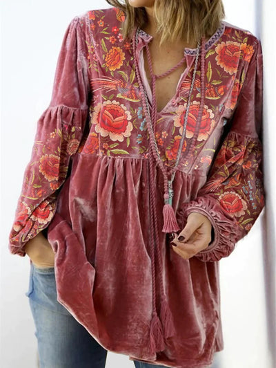 Camilla | Vintage trui met V-hals
