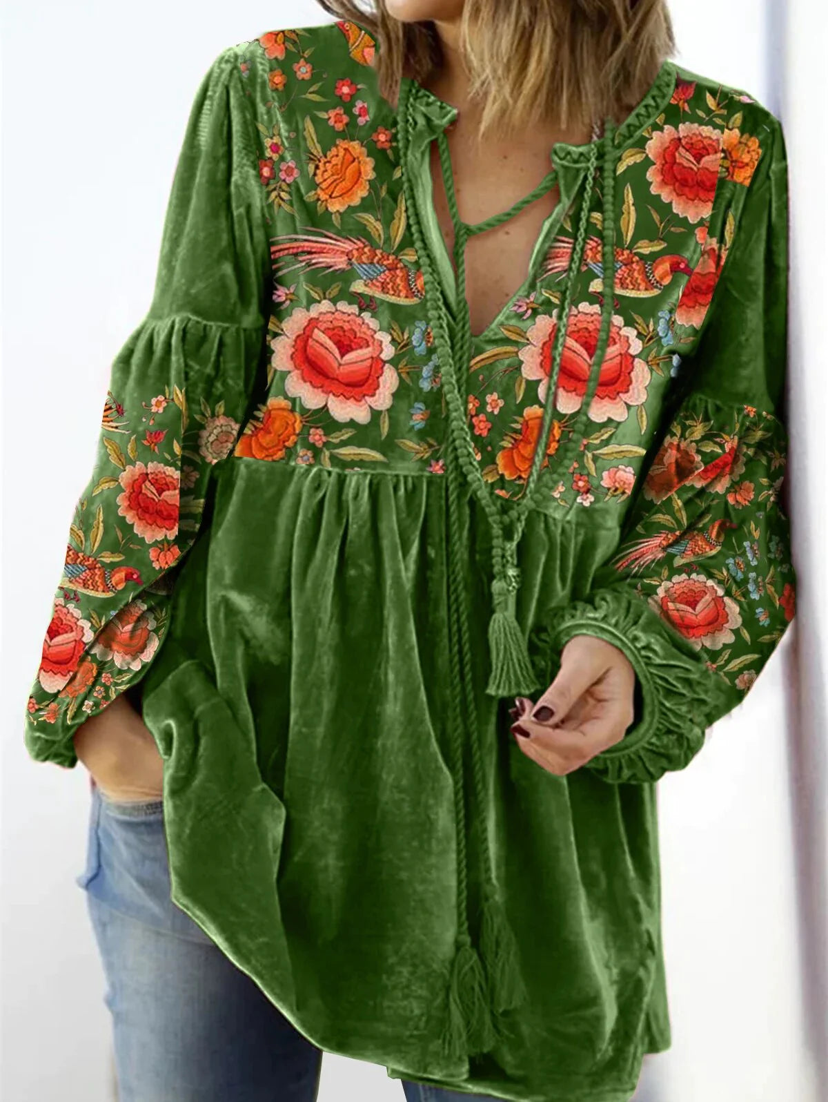 Camilla | Vintage trui met V-hals
