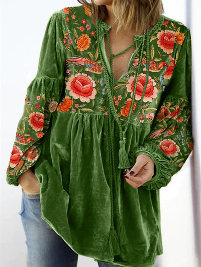 Camilla | Vintage trui met V-hals