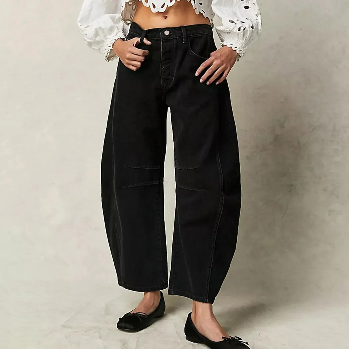 Laura | Broek met wijde snit