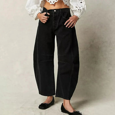 Laura | Broek met wijde snit
